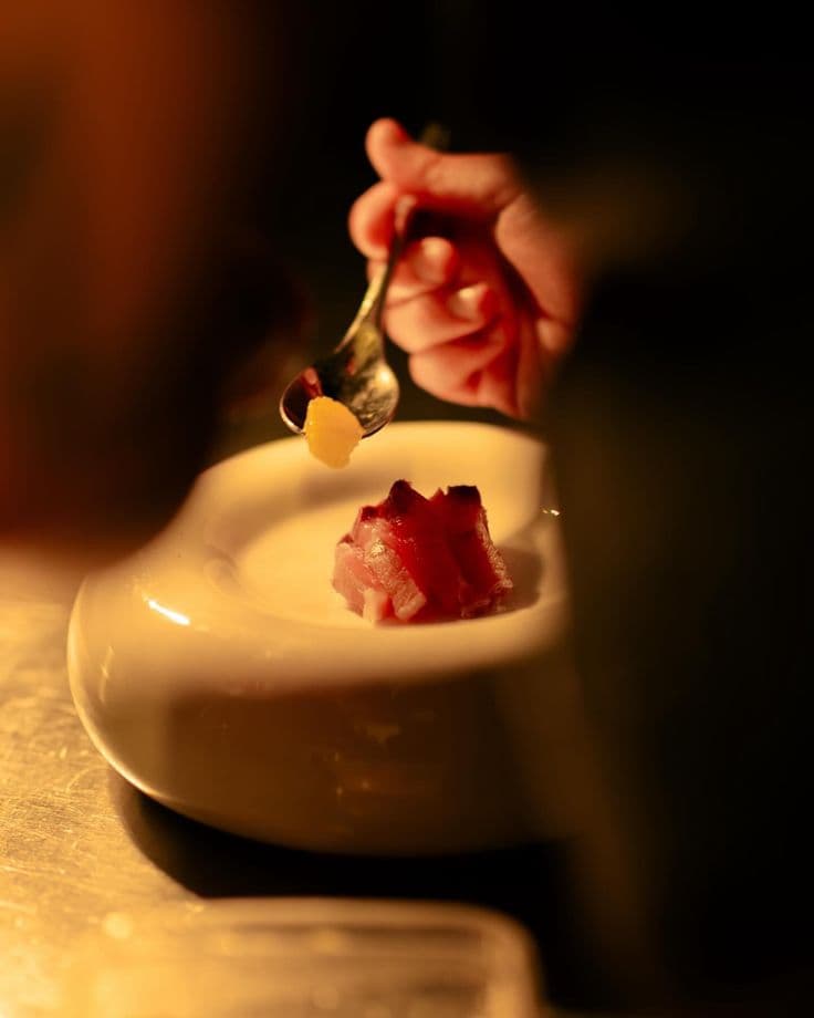 Fine dining restaurant interior with elegant table settings in Perth, WA