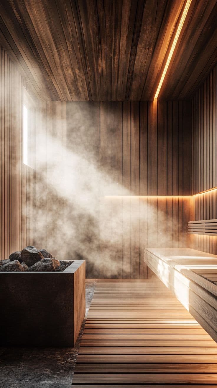 Wellness sauna facility